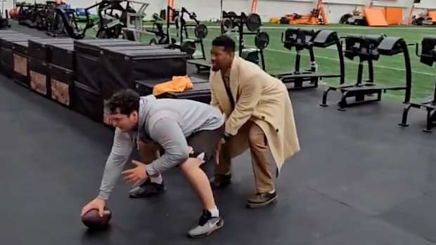 Cleveland Browns quarterback Jameis Winston.
